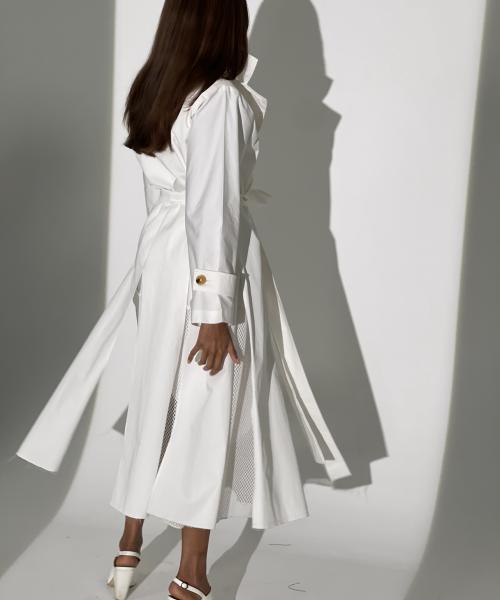 Trench coat shabak white 